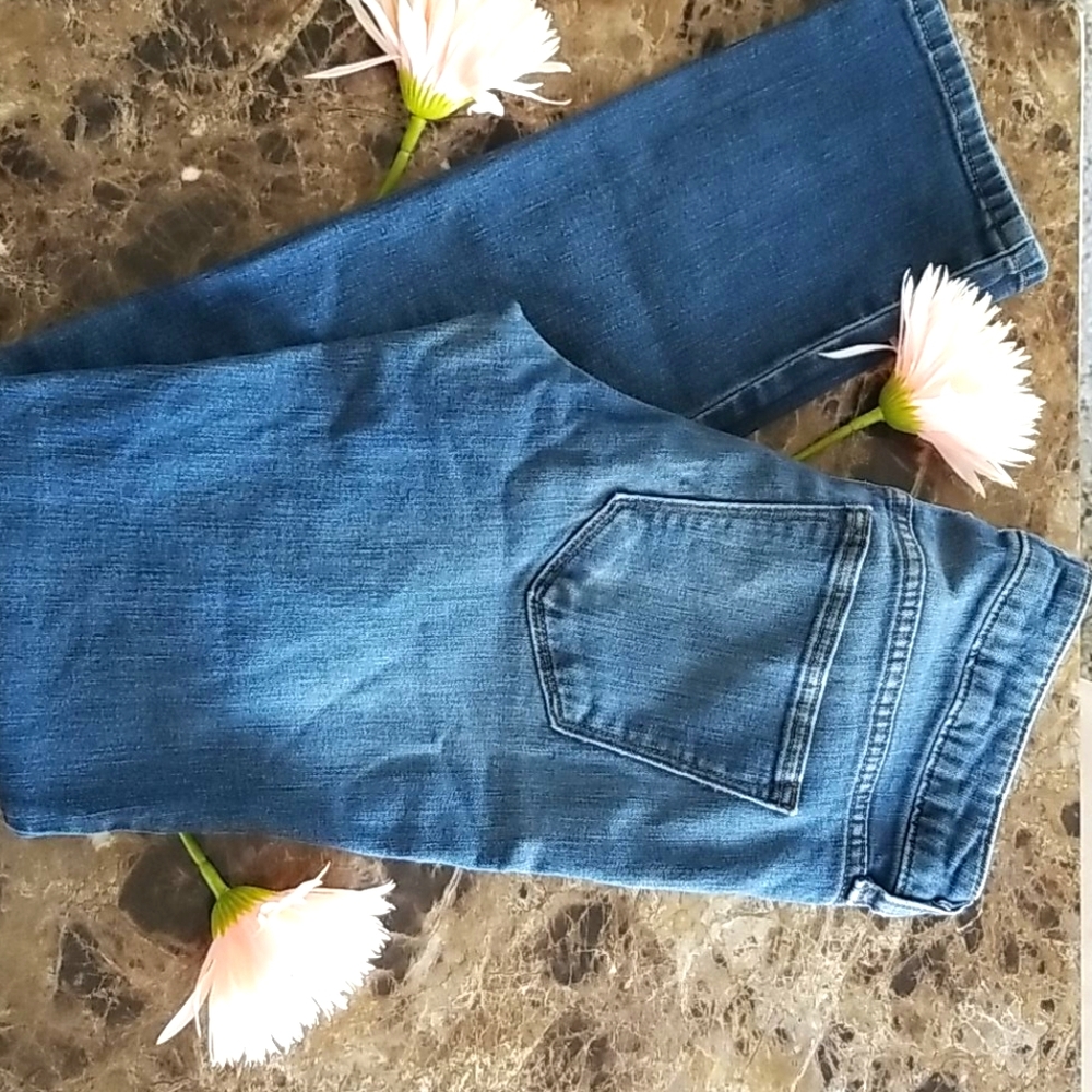 Straight Leg Blue Jeans